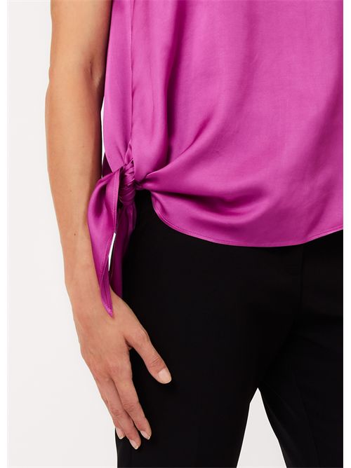 Top asimmetrico in raso Liu Jo LIU JO | CA6253T2571/P9632